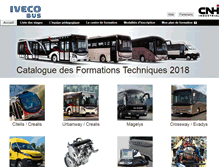 Tablet Screenshot of formations-irisbus-iveco.com